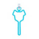 Supporto in plastica per sacchetti di escrementi per cani 13x6 cm Clip hands-free per guinzagli e borse Dispenser portatile per passeggiate 4