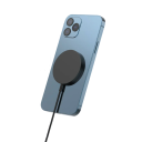 Supporto magnetico da 30W per ricarica wireless con ingresso USB C, caricabatterie rapido per smartphone, supporto magnetico QC 3.0 con cavo USB C 3