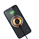 Supporto magnetico da 30W per ricarica wireless con ingresso USB C, caricabatterie rapido per smartphone, supporto magnetico QC 3.0 con cavo USB C 4