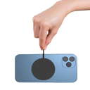 Supporto magnetico da 30W per ricarica wireless con ingresso USB C, caricabatterie rapido per smartphone, supporto magnetico QC 3.0 con cavo USB C 7