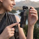 Supporto magnetico girevole Sunnylife MJ951 con clip di fissaggio e braccio pieghevole Nero per videocamera tascabile per riprese in prima persona 4