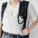 Supporto magnetico per telefono con cordino elastico Supporto portatile per mobile per iPhone 16 15 14 13 Magnete potente 6