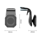 Supporto magnetico per telefono da auto per griglia di ventilazione Supporto magnetico universale rotante a 360° Supporto compatto per telefono 2