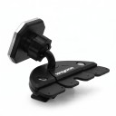 Supporto magnetico per telefono da auto per slot CD Universale Testa magnetica 42 mm Ruotabile a 360° Piastrine metalliche Nera Navigazione 5