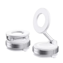 Supporto magnetico per telefono girevole a 360° con design pieghevole in materiale ABS Ventosa Anello magnetico per cruscotto 4