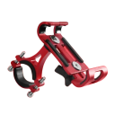 Supporto metallico per telefono e GPS per bicicletta in lega di alluminio Supporto antiscivolo girevole a 360° per manubri Accessori mobili Ciclismo 4