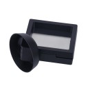 Supporto nero regolabile per monete 7 x 7 x 2 cm Supporto multifunzionale per monete commemorative Decorazione da tavolo per monete da collezione Scatola per la conservazione delle monete 4