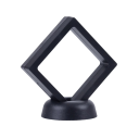 Supporto nero regolabile per monete 9 x 9 x 2 cm Supporto multifunzionale per monete commemorative Decorazione da tavolo per monete da collezione Scatola per la conservazione delle monete 1