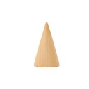 Supporto per anelli in legno a forma di cono, portagioie 4,8 × 2,8 cm, organizer da tavolo per esposizione di anelli 1