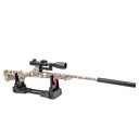 Supporto per arma con lunghezza regolabile 28–45 cm struttura scorrevole nylon plastica base antiscivolo per un deposito sicuro 2