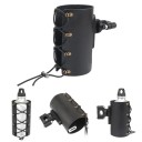 Supporto per bottiglia da moto in pelle artificiale 1