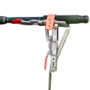 Supporto per canna da pesca con molla automatica sensibilità regolabile circa 56 × 4,5 cm acciaio inossidabile supporto pieghevole per pesca 4