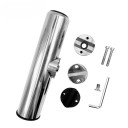 Supporto per canna da pesca in acciaio inox da infilare 23 cm struttura resistente accessorio da pesca per la pesca dalla riva 1