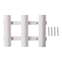 Supporto per canne da pesca 3 posizioni leggero in plastica supporto portatile organizzatore per attrezzatura da pesca circa 31 × 22,5 cm 4