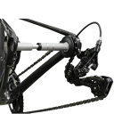 Supporto per catena per la pulizia delle biciclette Volano virtuale per biciclette da strada e mountain bike Strumento di servizio per il lavaggio e la manutenzione della catena 3