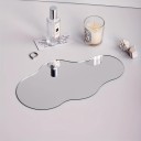 Supporto per gioielli in acrilico 17 x 30 cm Vassoio decorativo a specchio a forma di onda – nuvola Vassoio per cosmetici candele accessori decorazioni moderne 3