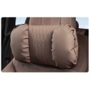 Supporto per la testa per auto in similpelle cuscino morbido e confortevole circa 33 × 20 × 11 cm accessorio ergonomico per interni auto 2