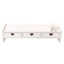 Supporto per monitor con tre cassetti e supporto per telefono Organizzatore da scrivania 503 x 120 x 183 mm Spazio per tastiera Per ufficio 2