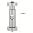 Supporto per movimento orologio interamente in metallo cilindro con foro per fissare il movimento durante la riparazione altezza 4,5 cm 4