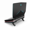 Supporto per notebook V2 da 13 a 17,3 pollici con retroilluminazione RGB, hub USB e ventilatore 5000 rpm nero con striscia rossa per notebook da gioco 4