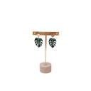 Supporto per orecchini a forma di T, supporto in metallo per gioielli con base in legno 12,2 × 7,6 cm organizzatore per orecchini e piccoli 2
