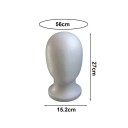 Supporto per parrucche, cappelli, berretti 27 x 15,2 cm Testa in polistirolo, circonferenza testa 56 cm 5