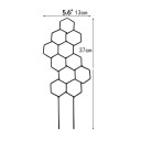 Supporto per piante in metallo con esagoni 37 × 13 cm supporto da giardino per piante rampicanti e guida dei germogli durante la crescita 2