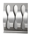 Supporto per spazzolini in acciaio inox - 3 scomparti 4
