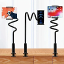 Supporto per tablet con clip da tavolo 70 cm Collo d'oca flessibile Braccio universale per tablet da 4,7–11" Supporto regolabile per leggere 5