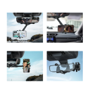 Supporto per telefono da auto per specchietto retrovisore Regolabile supporto in ABS per smartphone da 3 a 7 pollici Rotazione a 360° Compatibilità universale 3