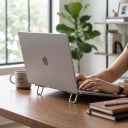 Supporto pieghevole per laptop 2 pz con gambe regolabili e ribaltabili supporto portatile per una migliore circolazione dell'aria universale 6
