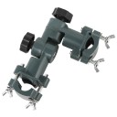 Supporto regolabile per canna da pesca con morsetto di serraggio circa 9 × 14 cm supporto girevole verde per pesca dalla riva 1