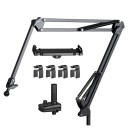 Supporto regolabile per tablet da letto con braccio lungo 4–12,9" Supporto girevole in metallo per una visione confortevole di film e lettura senza dover tenere 1
