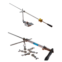 Supporto scorrevole di ricambio per affilatrice di coltelli Ruixin RX008 gancio a cerniera in acciaio inossidabile diametro barra 6 mm accessorio per affilatrici 5