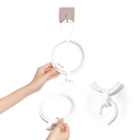 Supporto sospeso per parrucche con gancio 23,4 cm, resistente, possibilità di appendere più supporti uno sotto l'altro, ideale per saloni di bellezza e uso domestico 4