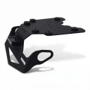 Supporto targa per motocicletta Yamaha Tenere 700 T7 2019-2023 Eliminatore del parafango posteriore Illuminazione LED Acciaio inossidabile Nero 5