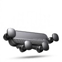 Supporto telefonico gravitazionale per auto da ventilazione Universale per smartphone Clip in acciaio al carbonio e silicone 2