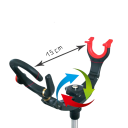 Supporto telescopico per canna da pesca 46–95 cm in lega di alluminio supporto pieghevole nero per pesca su box e riva 2