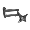 Supporto universale da parete per TV o monitor 10-24 pollici, regolabile, girevole, mobile, compatibile con schermi piatti per installazione 2