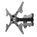 Supporto universale da parete per TV o monitor 14-32 pollici, regolabile, girevole, mobile, compatibile con schermi piatti per installazione 1