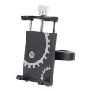 Supporto universale in metallo per telefono da bicicletta e motociclo con vite di bloccaggio, supporto in alluminio rotante a 360° per manubri 4