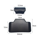 Supporto Universale per Schiena per Moto Cuscino Adesivo Morbido per Valigia Top Case 2 pz Impermeabile Nero 3