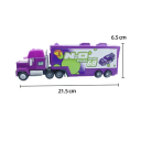 Súprava Disney Pixar Autá 2 3 Mack Hauler a Manny Flywheel Nákladné auto a závodné auto Kovové hračky Detská autíčka Filmová postavička 4