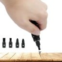 Șurubelniță de buzunar multifuncțională cu carabină și 4 biți, deschizător de conserve și spațiu de depozitare pentru biți, potrivită pentru ciclism 2