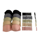 Sutiã auto-aderente sem alças design liso poliéster elastano nylon sem costuras para vestidos e tops 6
