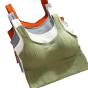 Sutiã desportivo feminino com alças largas e padrão canelado tamanho universal algodão para fitness exercícios e uso diário 9