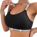 Sutiã feminino com alças elásticas sem aros copas moldadas elastano poliamida confortável para uso diário discreto 3