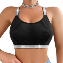 Sutiã feminino com alças elásticas sem aros copas moldadas elastano poliamida confortável para uso diário discreto 6