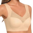 Sutiã feminino com copas moldadas sem aros em elastano confortável para uso diário design liso discreto 4