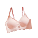 Sutiã feminino com copas moldadas sem aros em elastano nylon confortável para uso diário design liso e discreto 4